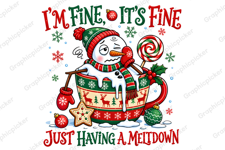 Funny Snowman Christmas PNG, Funny Quote Cute Snowman PNG