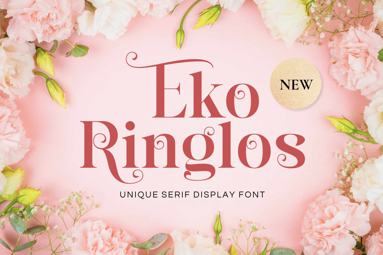 Eko Ringlos - Beautiful Serif Font
