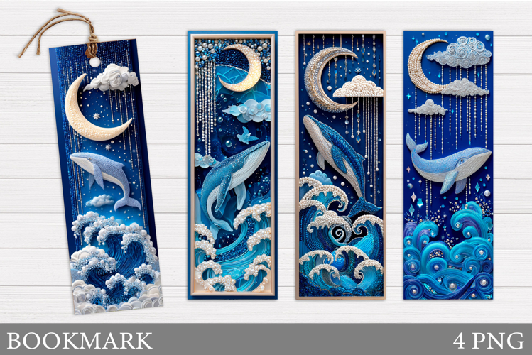 Whale Bookmark Design. Whale Bookmark Printable