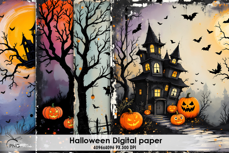 Halloween digital paper