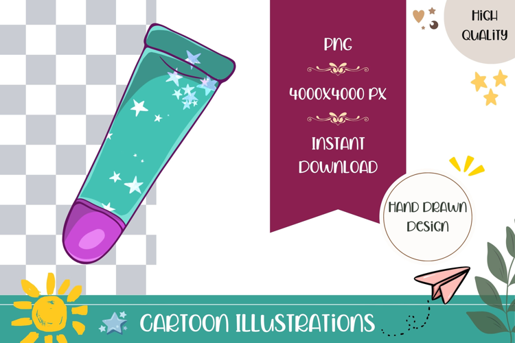 Hand Drawn Lipstick Illustration, Cartoon Lipstick PNG