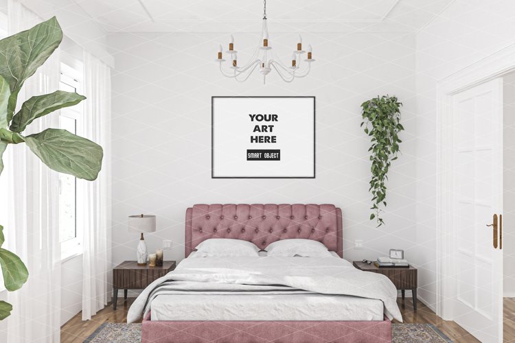 Horizontal frame mockup - movable   scalable frame