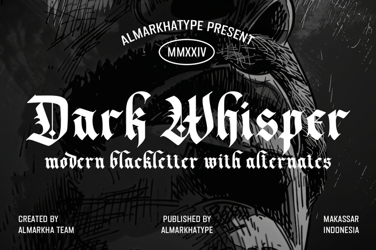 Dark Whisper - Fierce Blackletter Font