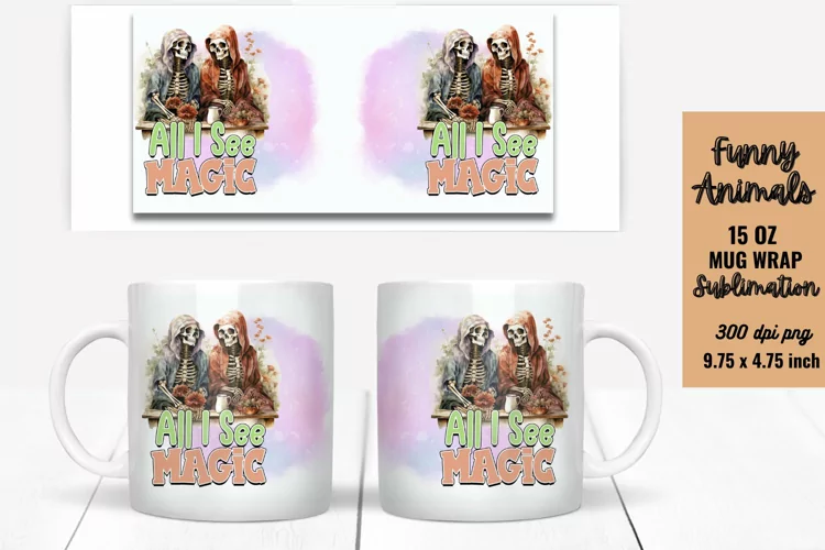 Funny Animals Mug Wrap Sublimation, Mug Wrap PNG
