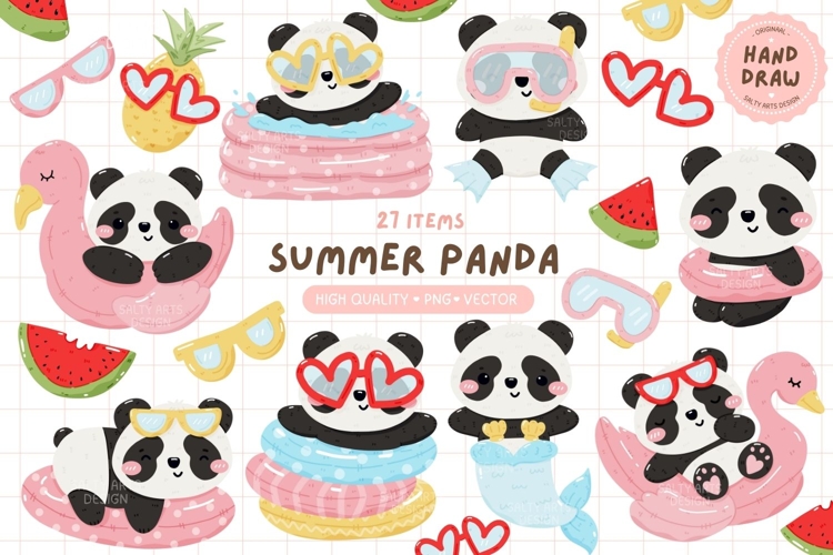 Cute Panda Clipart Image 4