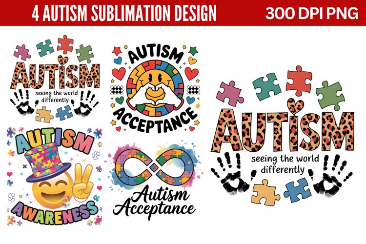 Autism Sublimation PNG