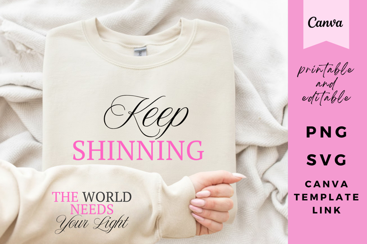 Self Care Quote SVG, PNG, Canva Template