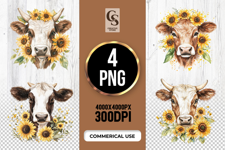 Cow Head Clipart Image 9