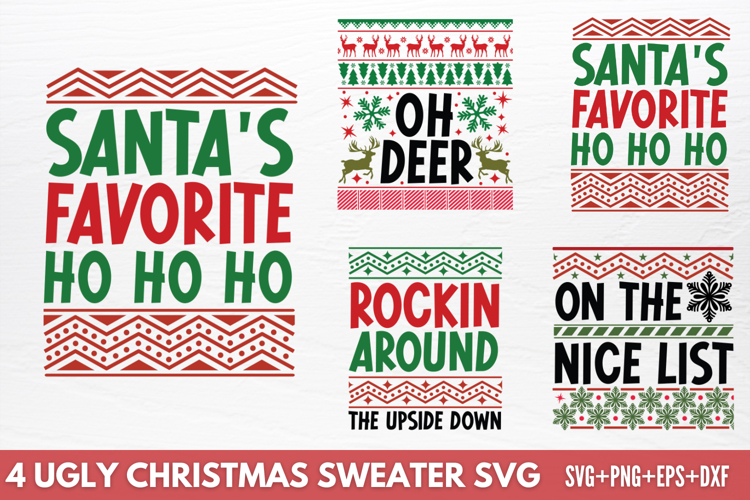 Ugly Christmas Sweater SVG