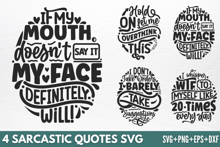 Sarcastic Quotes SVG