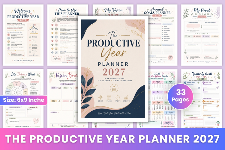 The Productive Year Planner 2027