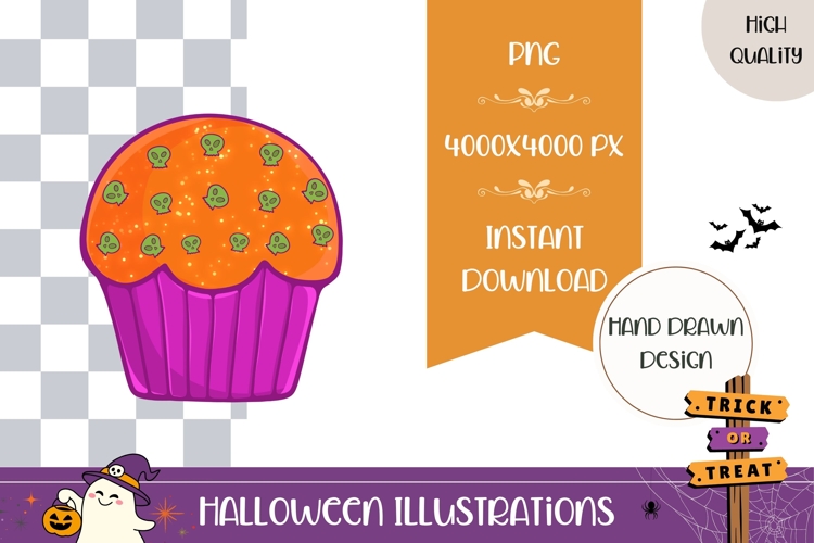 Hand Drawn Halloween Illustration, Halloween Cake PNG