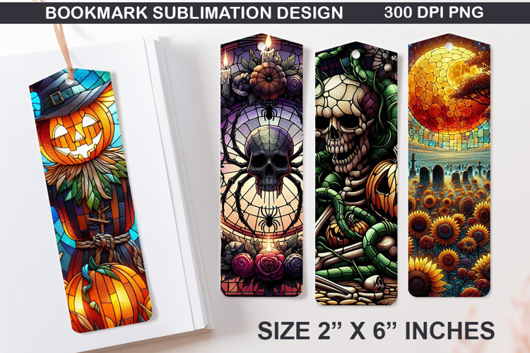 Bookmarks Sublimation - Halloween Holly Berries PNG Design