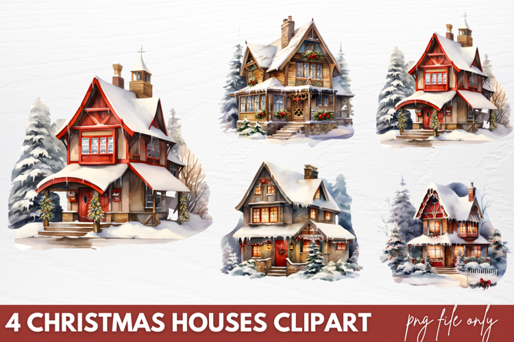 Watercolor Houses Image 19
