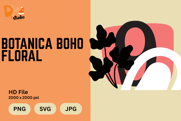 Boho Floral Svg Image 12