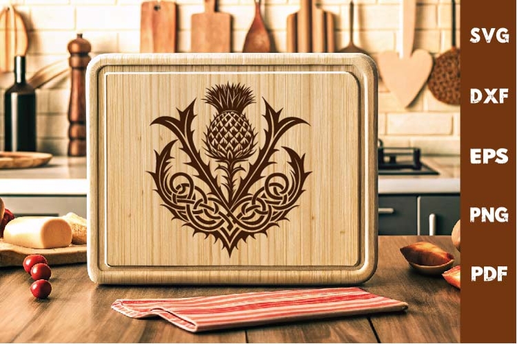 Celtic art SVG, Engraved Laser Cutting board SVG