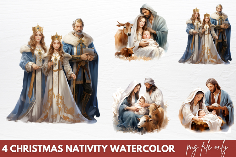 Christmas Nativity Sets Clipart PNG