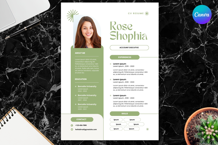 18 Modern Resume CV - Canva