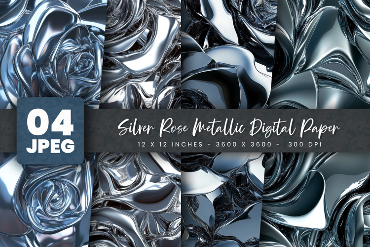 Metallic Digital Paper Image 20