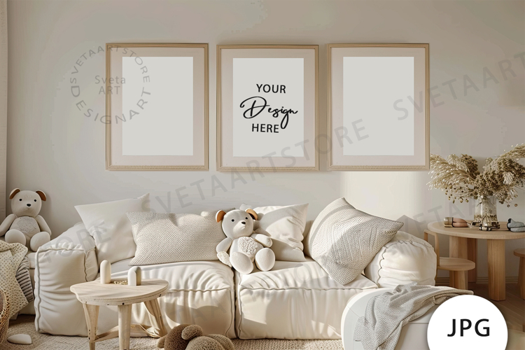 Frames Mockup, Baby Room Mockup JPG