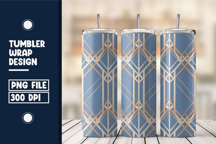 Geometric Pattern Tumbler Wrap Design example image 1