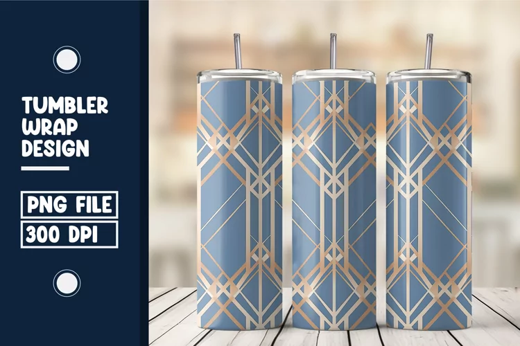 Geometric Pattern Tumbler Wrap Design