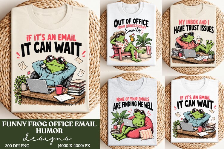 Funny Frog Email Humor PNG, Office Email Sarcasm Frog PNG, W example image 1