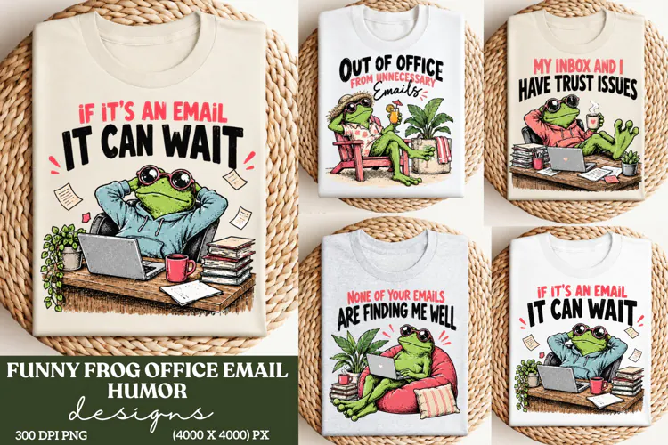 Funny Frog Email Humor PNG, Office Email Sarcasm Frog PNG, W