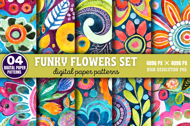Watercolor Flowers Svg Image 22