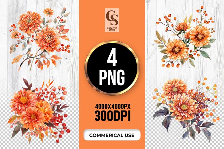 Orange Flower Png