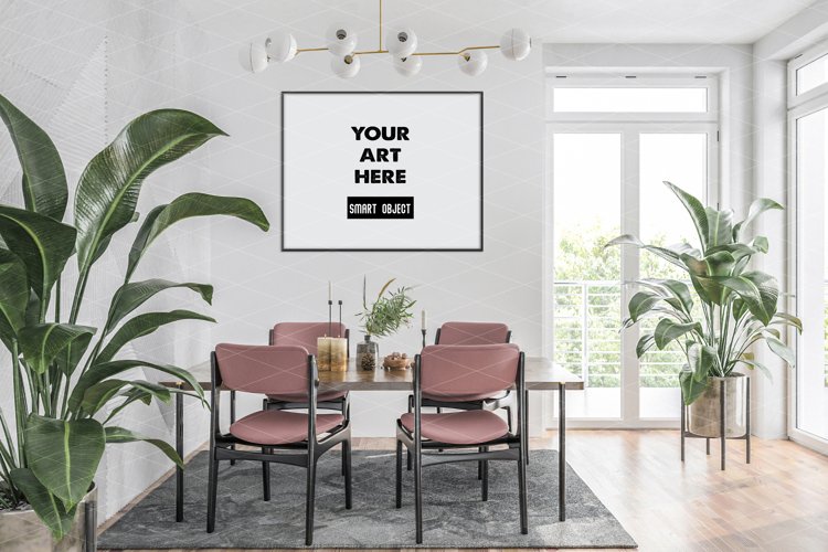 Horizontal frame mockup - movable & scalable frame example image 1