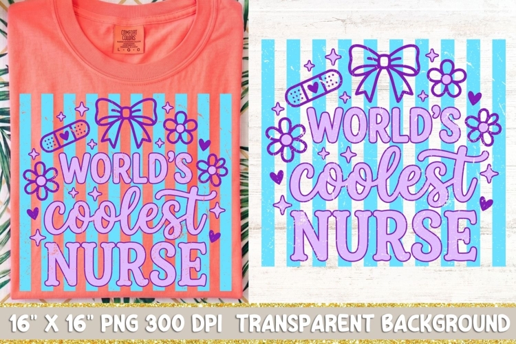 Preppy Striped Nurse PNG, Coquette Nurse Life png.