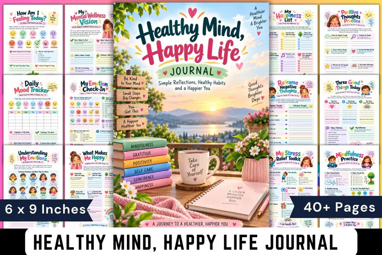 Healthy Mind, Happy Life Journal