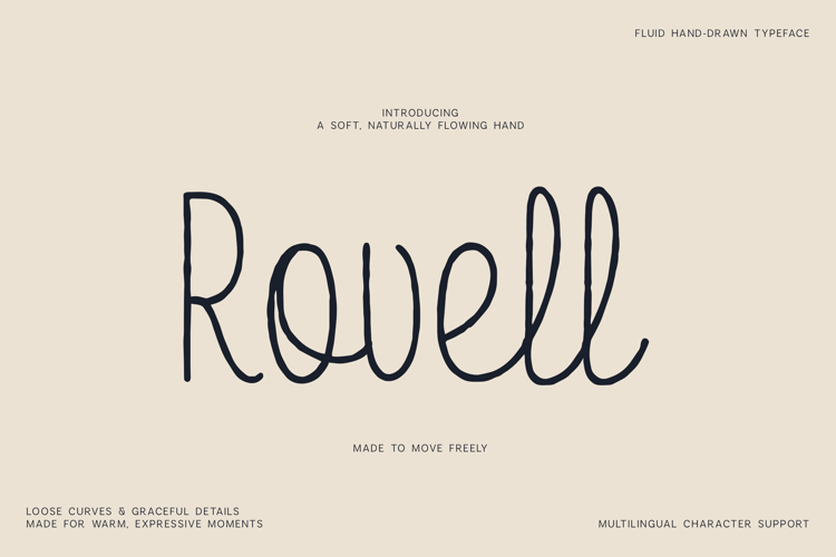 Rowell Handwritten Font for Logos and Quotes