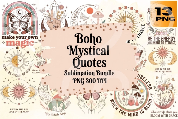 Boho Sun Clipart Image 6