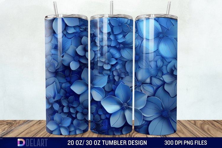 3D Floral Tumbler Wrap example image 1