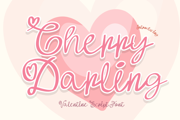 Cherry Darling is Valentine Script Font
