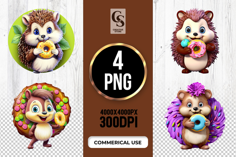 Cute Donut Clipart Image 14