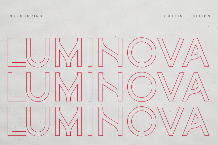 Luminova Modern Geometric Sans Serif Font
