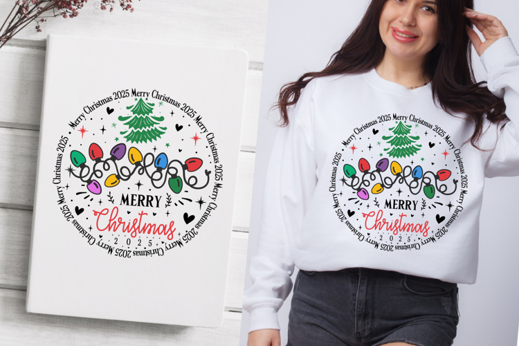 Merry Christmas 2025 svg design