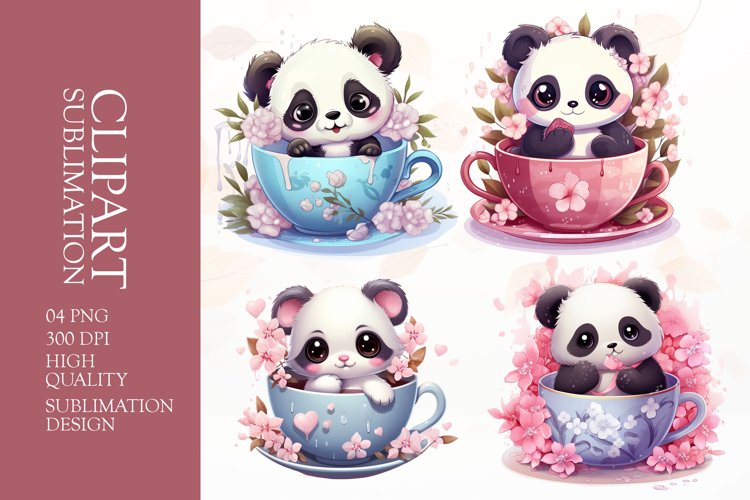 Cute Panda Clipart Image 18