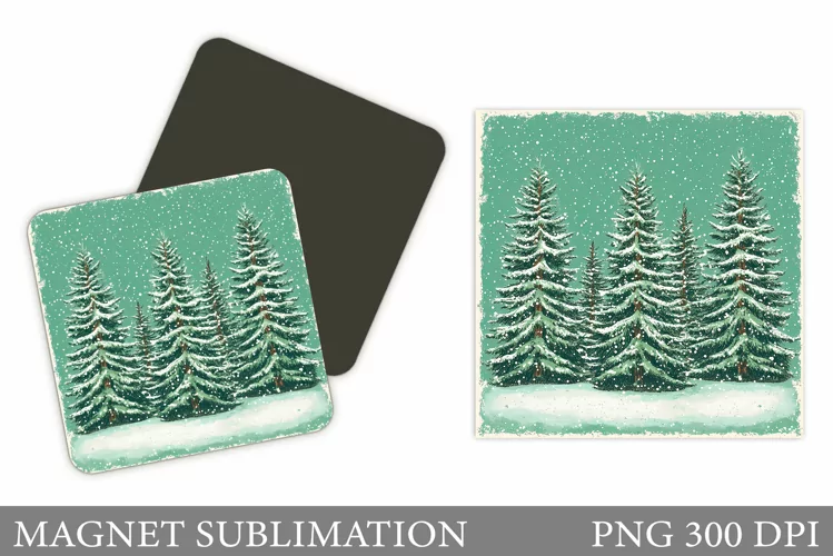 Christmas Tree Magnet Design. Christmas Tree Sublimation