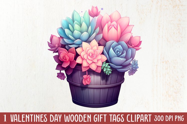 Watercolor Succulent Clipart Image 11