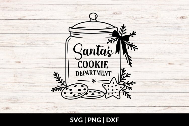 Christmas Cookie SVG, Christmas Kitchen SVG, Baking Cut File example image 1