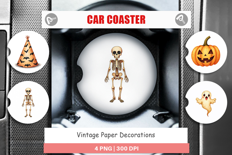 Vintage Decorations Car Coaster