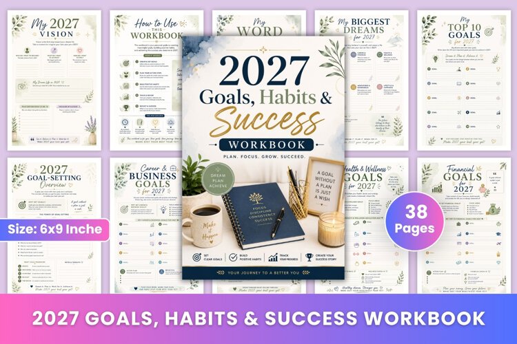 2027 Goals, Habits & Success Workbook example image 1