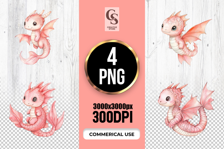 Cute Dragon Clipart Image 7