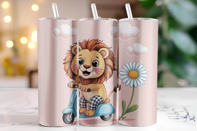 Lion Tumbler Wrap | Sublimation | Tumblers