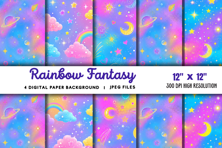 Rainbow Fantasy Background JPG