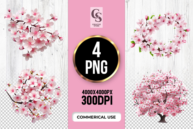 Cherry Blossom Clipart Image 2